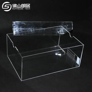 透明亚克力板CNC雕刻粘贴折弯亚克力盒子收纳盒家具茶几地插挂饰