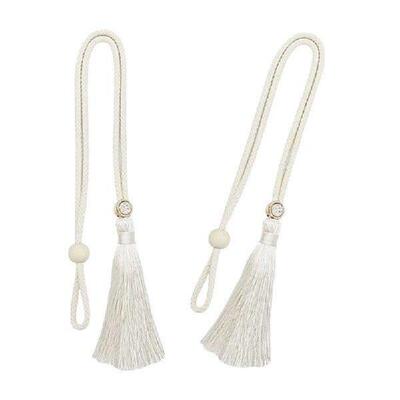 Set Of 2 Curtain Tiebacks Curtains Holder Hand Woven With