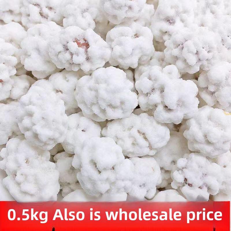 糖衣花生粘雪花花生蘸糖花生糖霜花生传统怀旧小吃