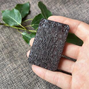 天然枣木玉化料五岳真形图吊坠 枣木紫薇讳挂牌 道家用品饰品