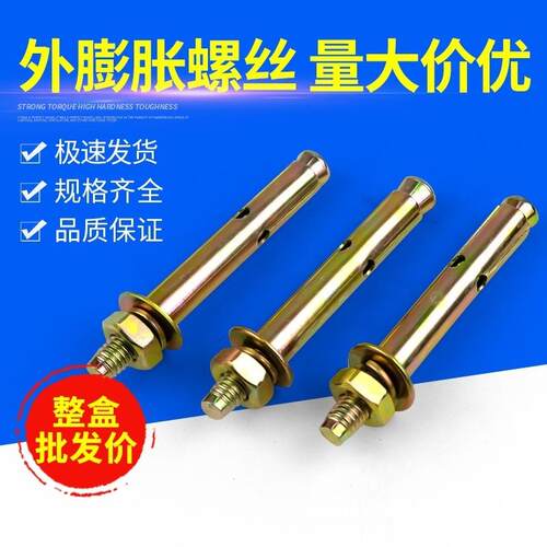 膨胀螺丝镀锌铁拉爆螺钉爆炸罗丝膨胀螺栓M6M8M10M12M14国标其它