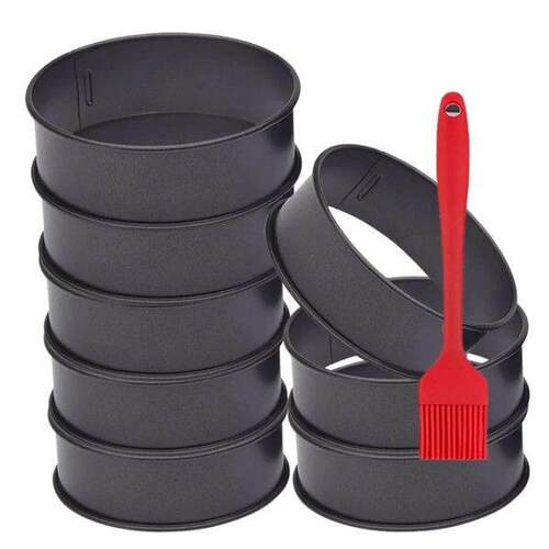 8 Pack Stainless Steel English Muffin Rings 4 Inch Crumpet