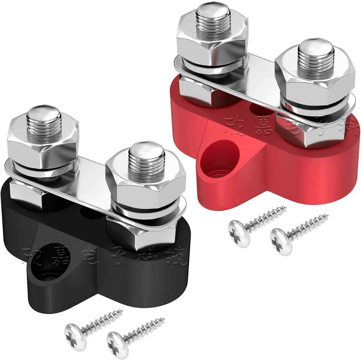 汽车房车电瓶连接器接线柱分流器双螺栓双重型M6M8接线端子连接器,五金/工具,接线柱,淘宝优惠券,粉丝福利购,淘宝优惠卷