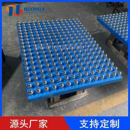 优惠杭州厂家万向球工作台牛眼轮传送球螺杆式不锈钢输送平台