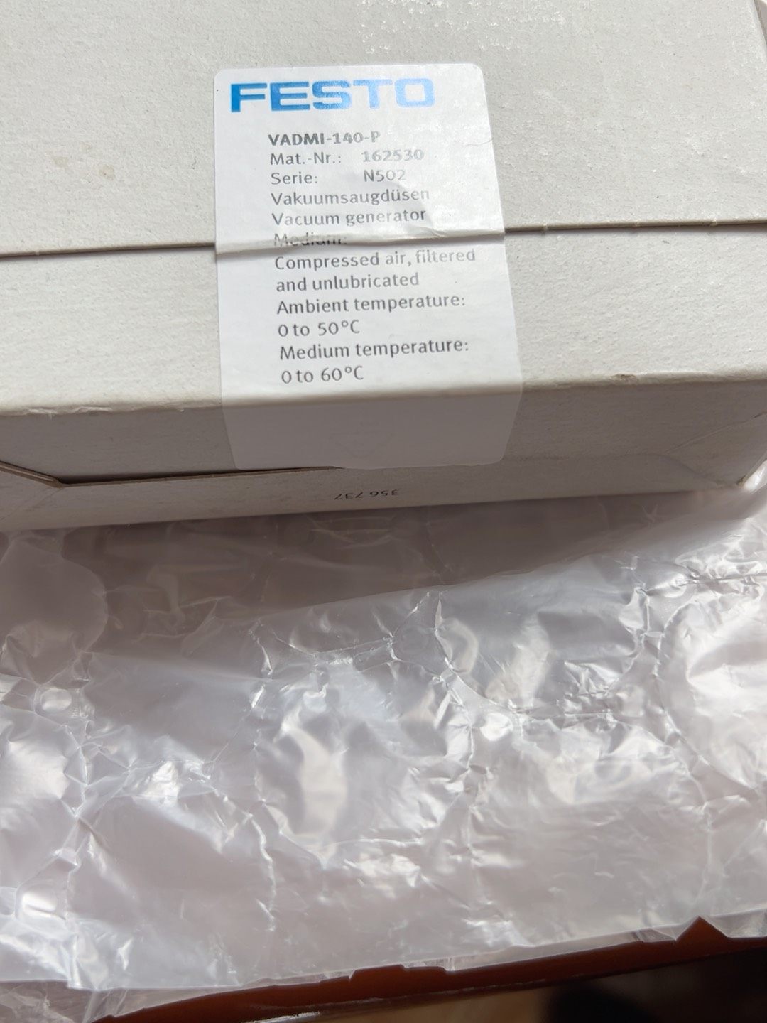 费斯托FESTO正品真空发生器162530   现货，全新，