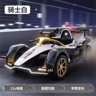 高档汽儿童电动丁卡车四轮车可坐人男孩女双宝宝人赛车飘移玩具车