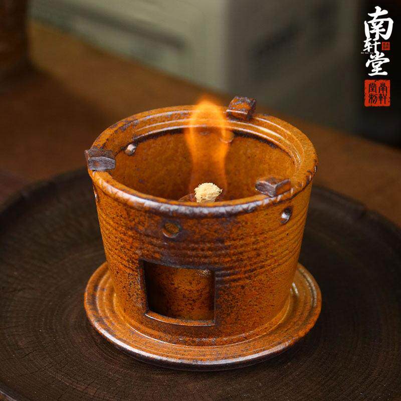 围炉煮炉茶复古紫砂大圆底酒精炉烧子水明火炉户外煮茶JVO炉套装