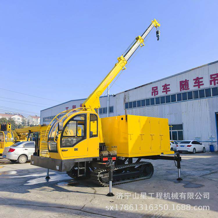 工程抢修履带式发电车野外吊装管道及管道焊接安装全地形吊管机