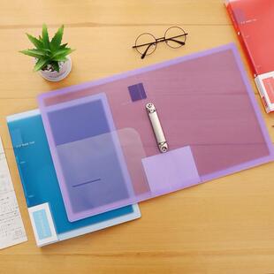 paper file活页文件夹 punched binder ring hole folder