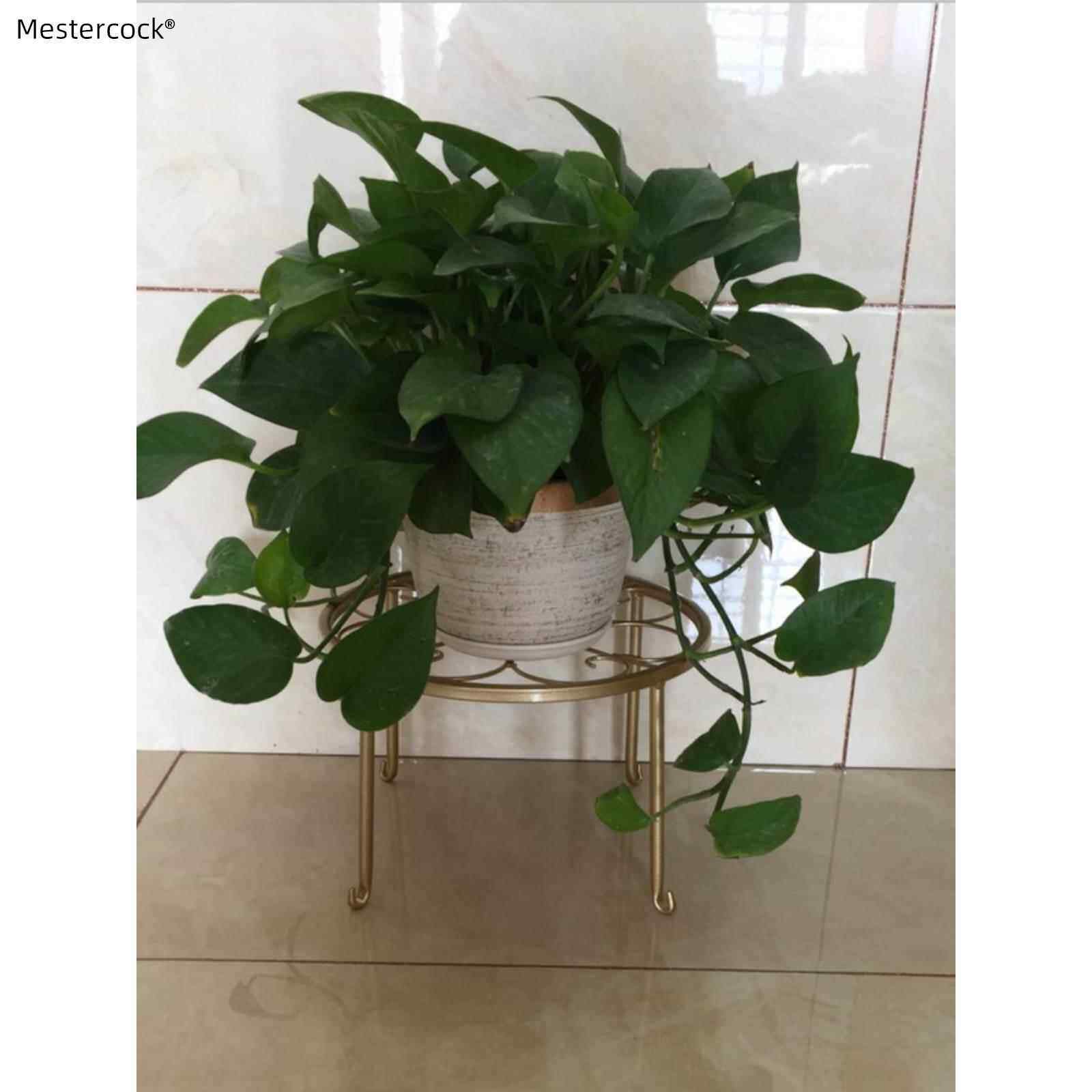 欧洲铁制小凳子花架单层花盆架落地盆景架办公桌面花架储物架