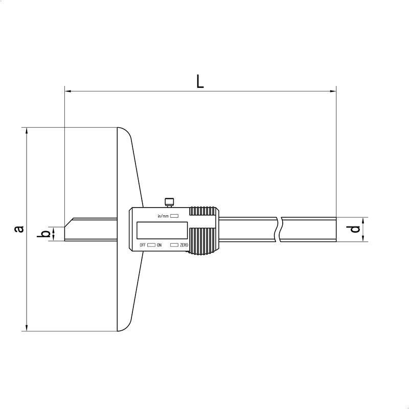 上海上m量数显深0尺0-度150-20300m游822标卡尺迷你油标高精度测