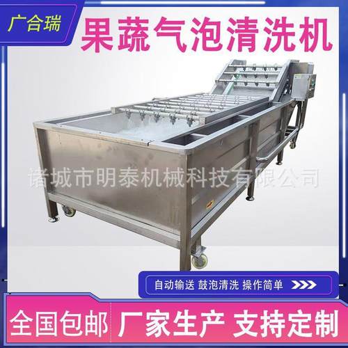商用大枣果蔬气泡清洗机山楂清洗风干线酱菜酸菜加工清洗脱盐机