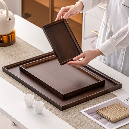 长方形木质托盘茶杯杯子茶盘茶盘