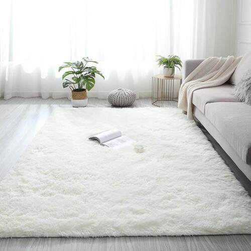 Plush Carpet Living Room Bedroom Fluffy Rug Floor Mat 地毯子