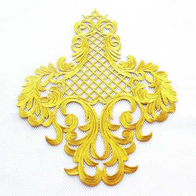 新品DIY动漫舞台民族服装配件辅料 刺绣烫花带胶布贴 金银贴