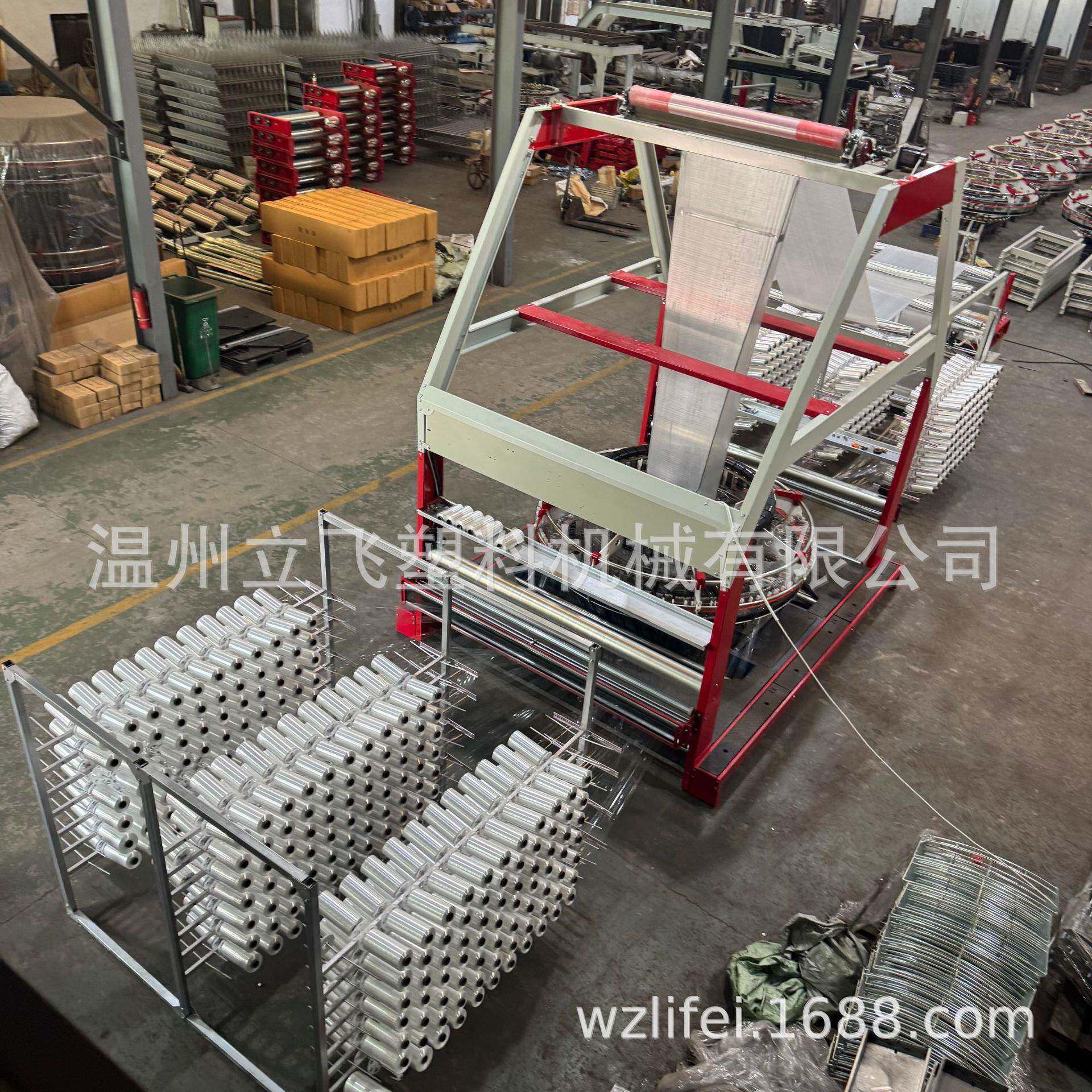 双层收卷六梭圆织机高效编织编织袋基布