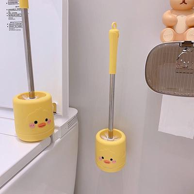 尤物少女 可爱鸭子马桶刷厕所刷家用免打孔壁挂蹲厕刷子带底座