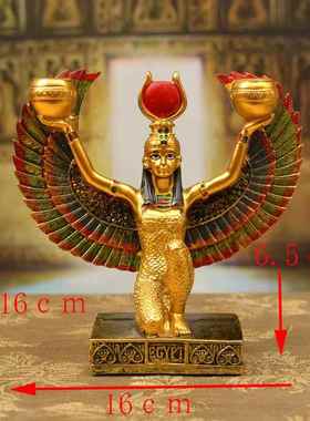 正品埃及法老塑博物馆装文化意创女王饰金字塔雕旅游树脂工艺品球