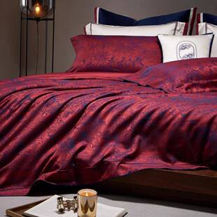 婚庆色织提花顶奢四件套Giza 86埃及长绒棉套件奢华床品