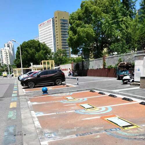 路边扫码地锁物联网嵌入式市电款平板锁停车场系统车位锁设备