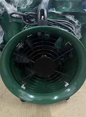 Hr 8寸220V出口贸易绿色便携车间大风通风换气手提风机轴流通风机