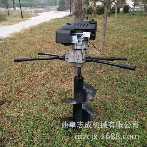 加长钻头电线杆挖坑机17CC双人操作挖坑机山地栽杆打洞机