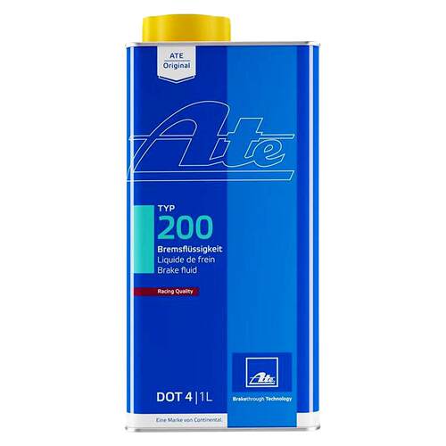 ATE 德国进口刹车油制动液 DOT4 1L装 TYP200竞技型液体