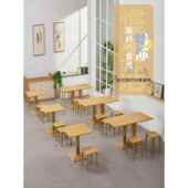 快餐店咖啡厅西餐厅餐桌奶茶店餐饮店桌子小吃店饭店洽谈室小方桌