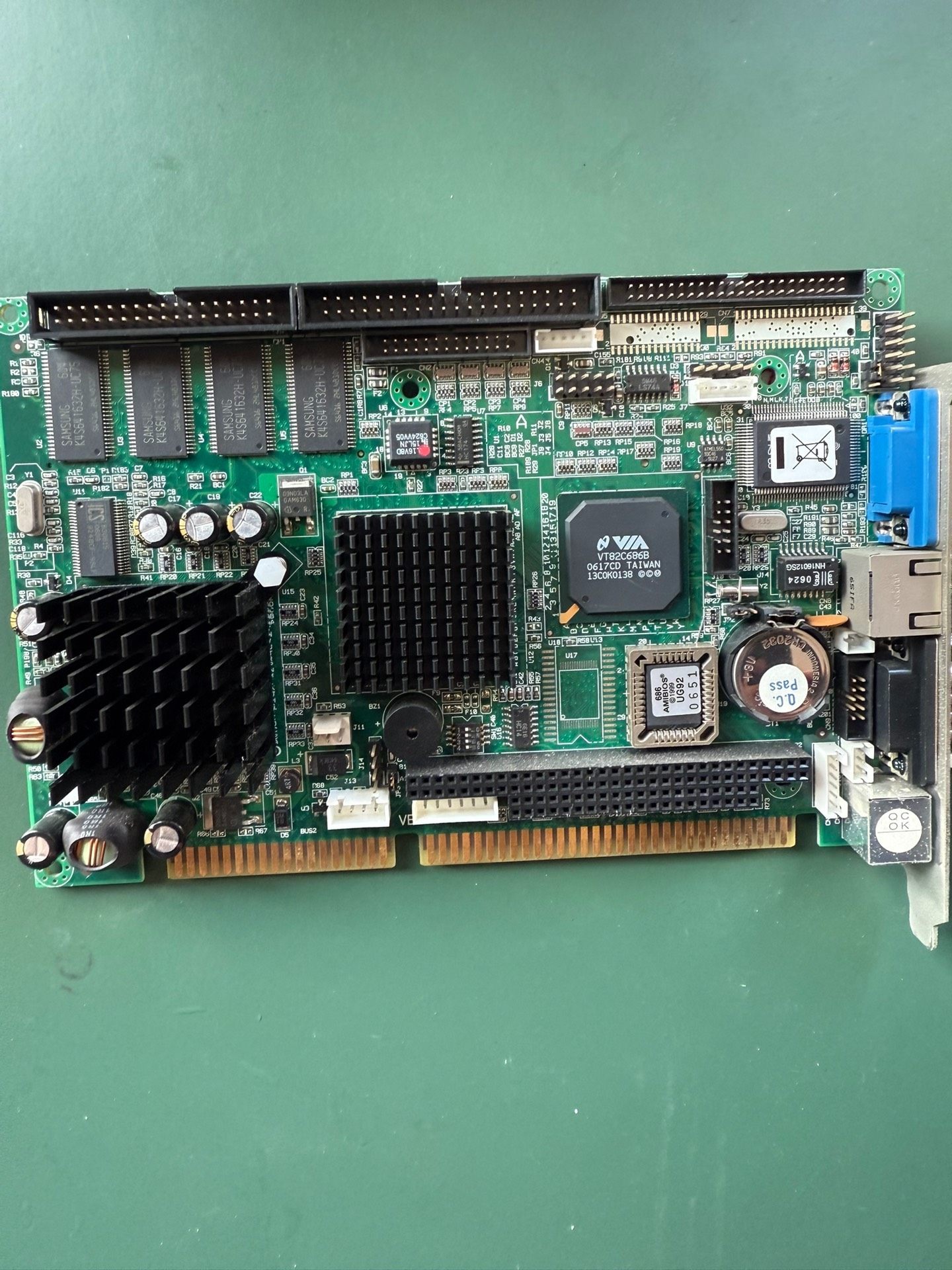 函数ISA工控机主板FB2501 VER: 1.7 1.5