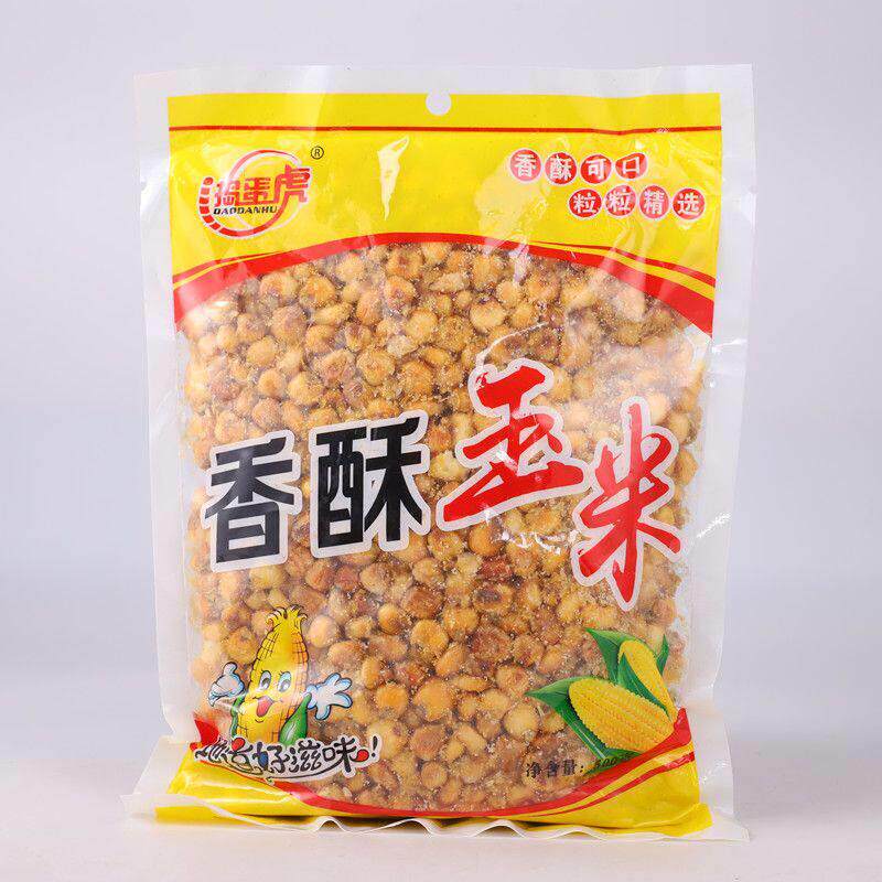 米老虎香酥玉米粒酥脆即食香辣原味黄金玉米豆零食下酒菜捣蛋虎