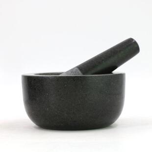 食物石头捣蒜器捣药花岗岩冲辣椒的擂钵蒜蓉研钵厨房蒜泥特大传统