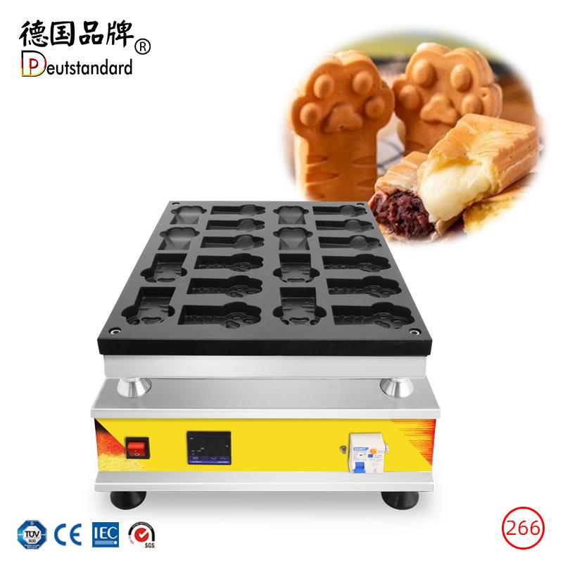 商用华夫饼机猫爪华夫饼机电热松饼华夫炉电饼铛喵爪蛋糕华夫烧机