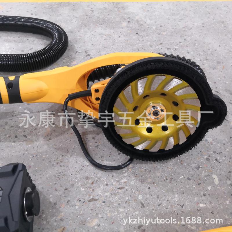 无刷长杆墙壁墙刨面打磨刨光839砂机墙面纸无机尘腻子机粗机带LED