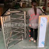 尼高迈 不锈钢单向出入门现代简约小区物业工地旋转单开门价