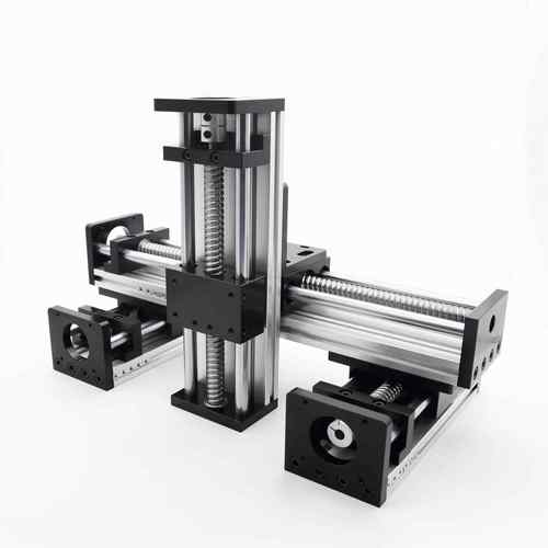 GGP滑台模组EB滚珠丝杠直线导轨双光轴升降57步进电机套装电动