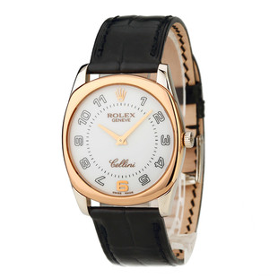 [9.8新]劳力士4233切利尼系列玫瑰金白金精钢手动机械中性手表