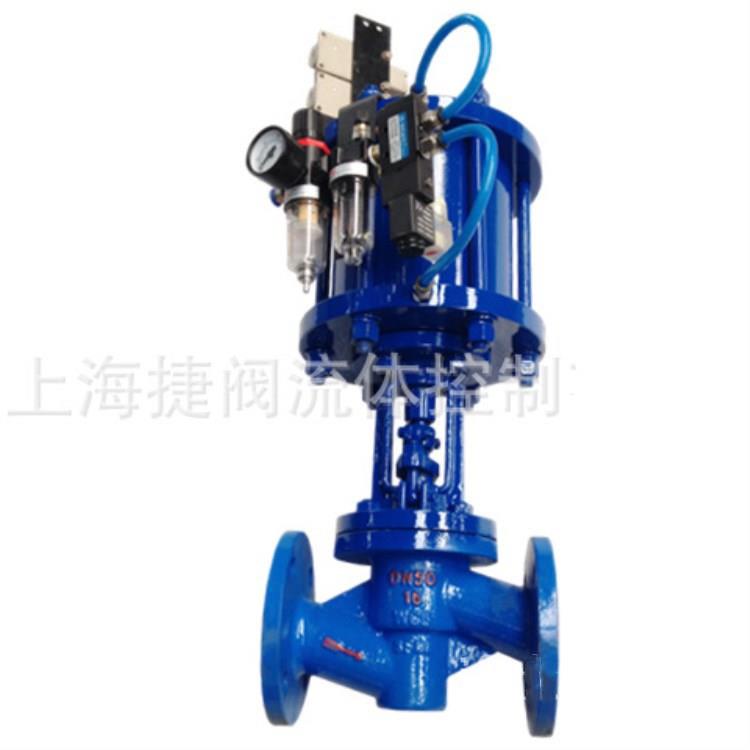 J641F46-16C气动衬氟截止阀衬四氟气动截止阀阀门DN50