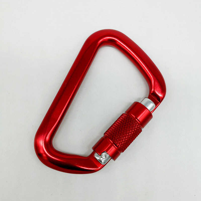 厂家直销26KN7075航空铝登山扣自动锁攀岩爬山钩招登山钩销售代理