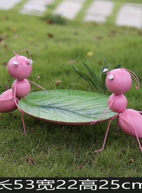 庭院装饰 户外花园小院子装饰 园艺摆件铁艺彷真蚂蚁动物雕塑摆件