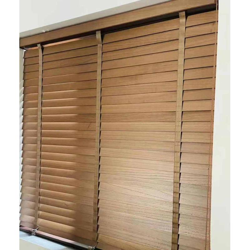 百叶窗帘实木百叶办公室客厅阳台书房升降电动遮光遮阳日式百叶窗