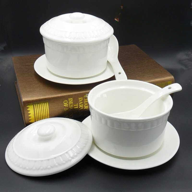 陶瓷带盖炖盅燕窝盅隔水补品炖盅甜品盅酒店餐具炖盅蒸水蛋有盖碗,餐饮具,碗,淘宝优惠券,粉丝福利购,淘宝优惠卷