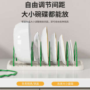 家用创意圣诞树碗架碗碟收纳架厨房沥水碗架易清洗碗盘架置物架