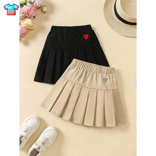 B 90680 Children Pleated Skirt Shorts 女童百褶裙裤
