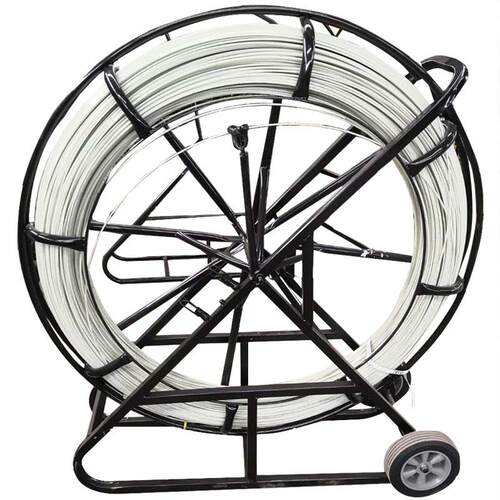 电工穿线工具玻璃钢管道穿线器引线器通信穿管器11#150米带架子