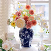 寻舍青花瓷花瓶景德镇陶瓷花瓶冰裂纹创意水培家居插花花瓶批发