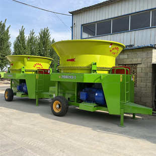 草包100型大功率草捆破碎机牵引式 圆盘粉草机自动进料铡草揉搓机