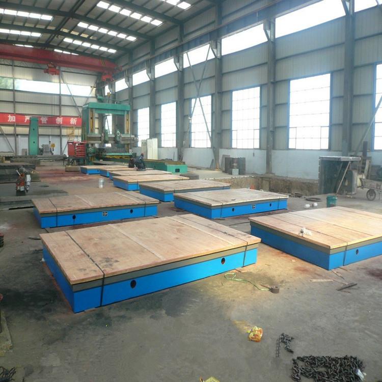 厂家现货铸T型焊接平台检验检测线测量装配平板划钳槽工工作464铁