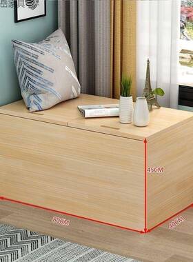 实ERJ木飘柜组合可坐可储物卧室窗台可榻榻柜米地柜矮柜收纳阳台