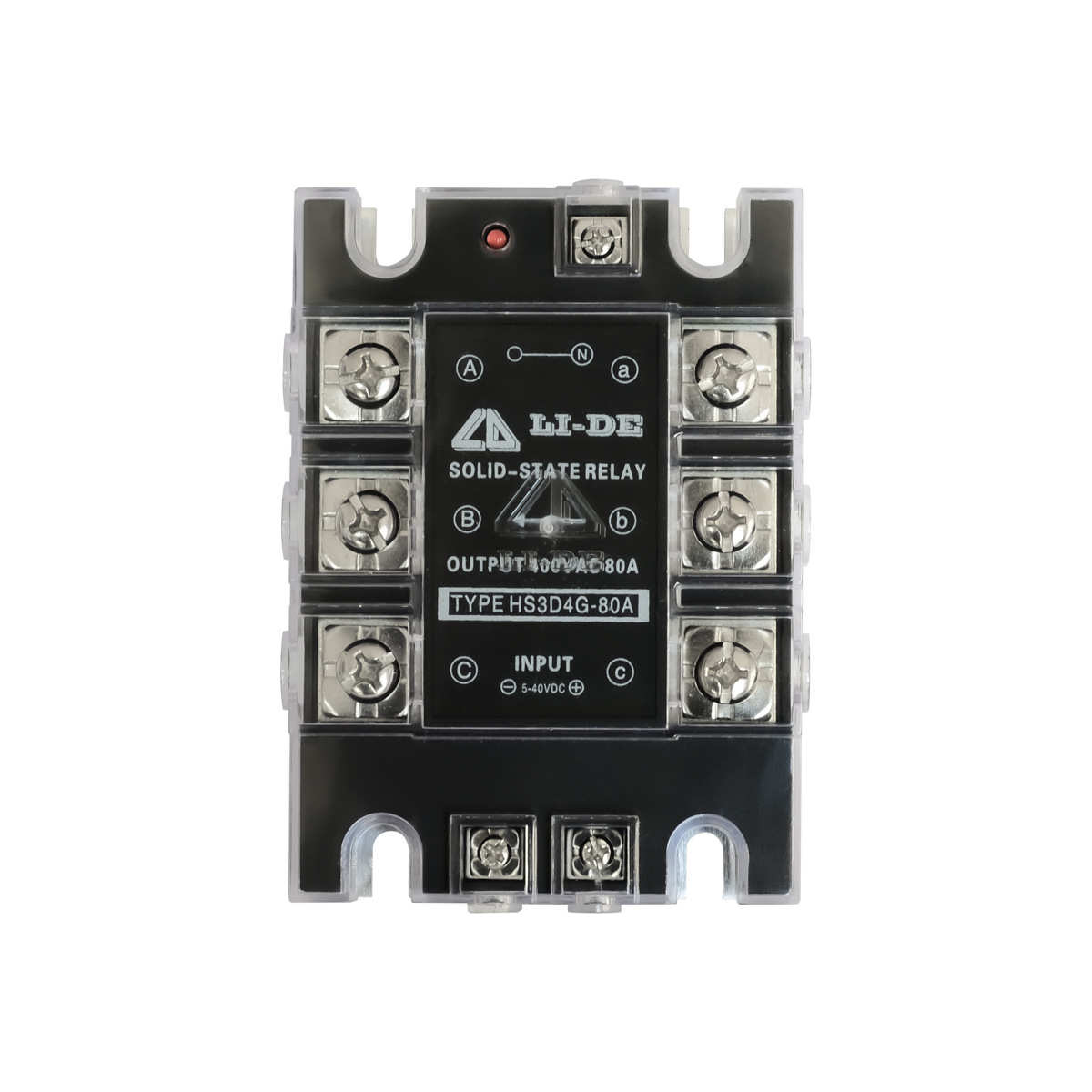 三相交流固态继电器 HS3D4G-60A 工业级三相固态继电器三相一体化
