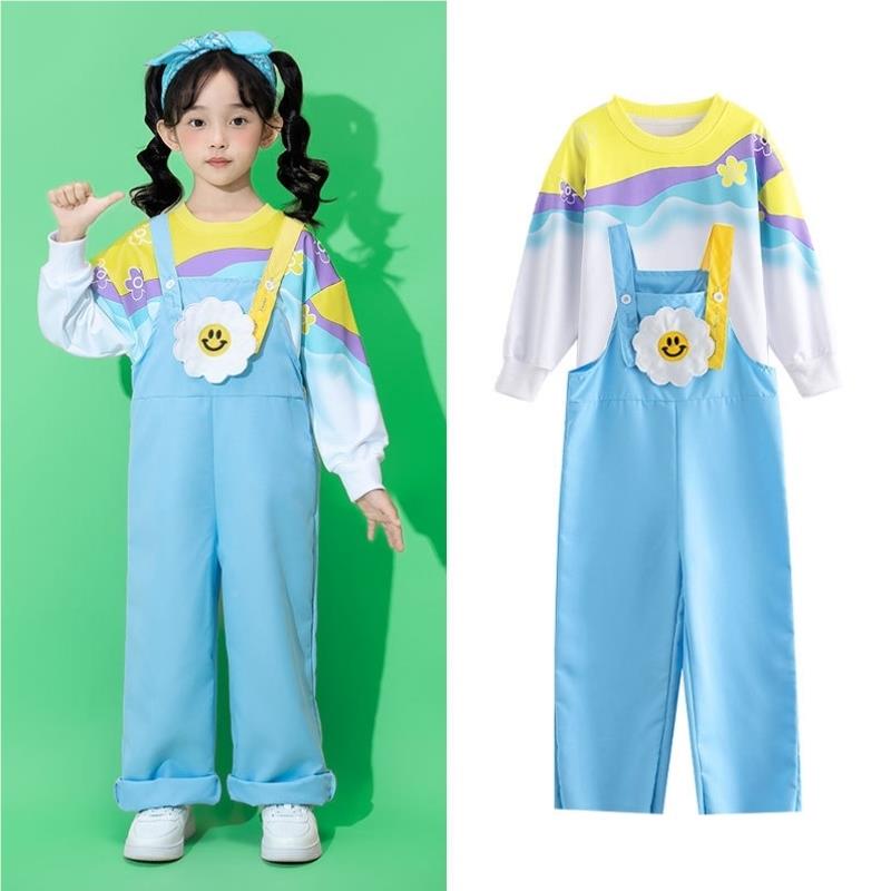 出服小学生啦演啦背带裤男孩服少儿运动队开幕式会幼儿园EUP2474